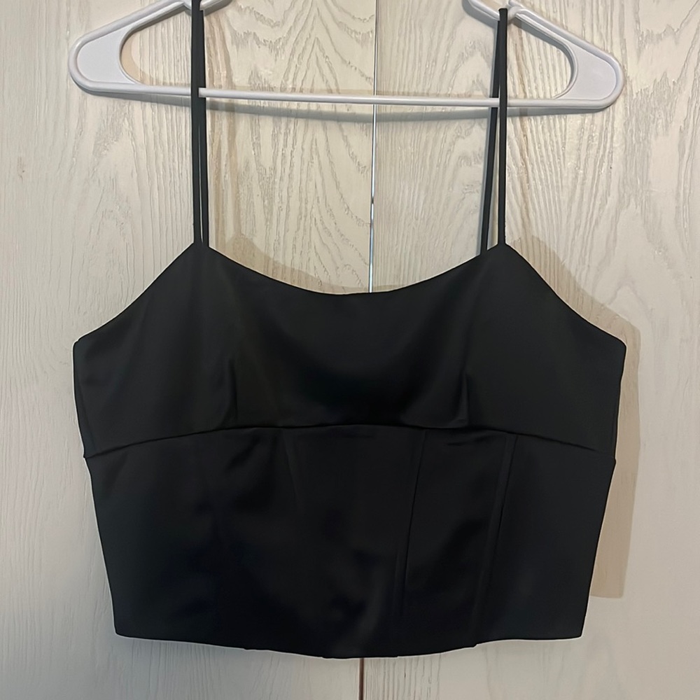 Jason Wu Black Cropped Top